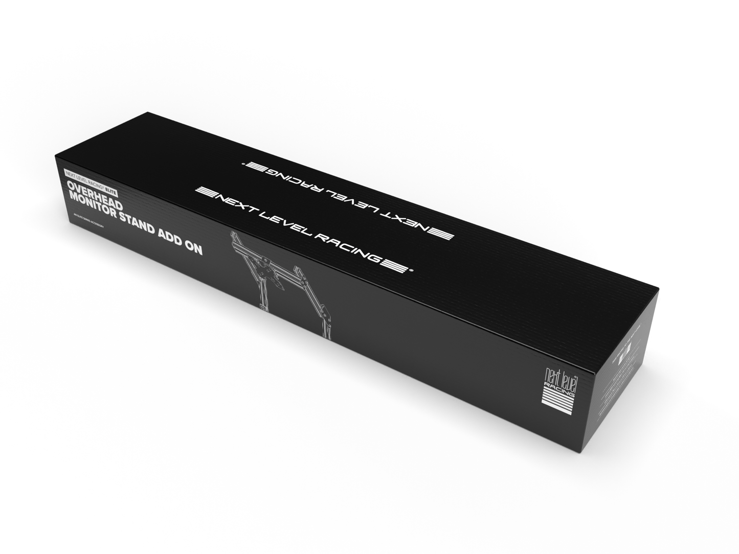 NEXT LEVEL RACING® F-GT ELITE DIRECT MOUNT OVERHEAD MONITOR ADD-ON- Carbon Grey