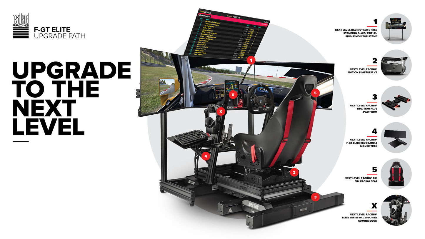 Next Level Racing - F-Gt ELITE Wheel Plate Edition