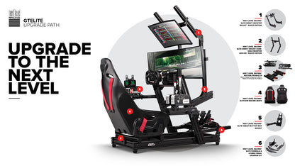 GTElite Racing Simulator Cockpit- Wheel Plate Edition (NLR-E022)