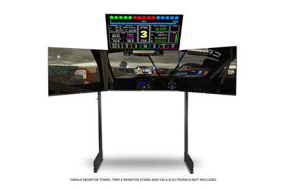 NEXT LEVEL RACING® F-GT ELITE DIRECT MOUNT OVERHEAD MONITOR ADD-ON- Carbon Grey