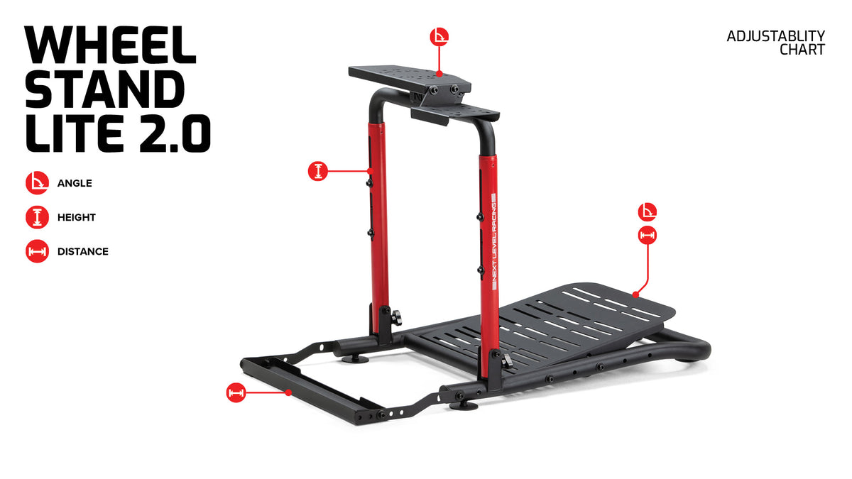 NEXT LEVEL RACING WHEEL STAND LITE 2.0 FOLDABLE WHEEL STAND (NLR-S040)